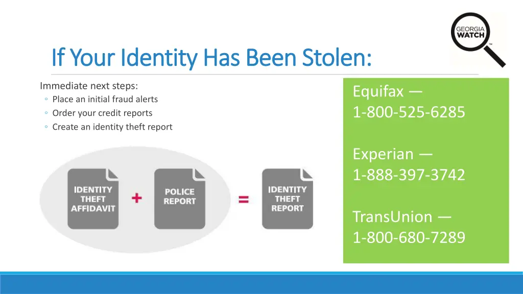 if your identity has been stolen if your identity