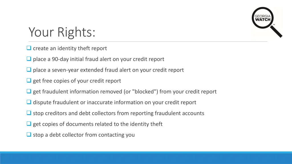 your rights