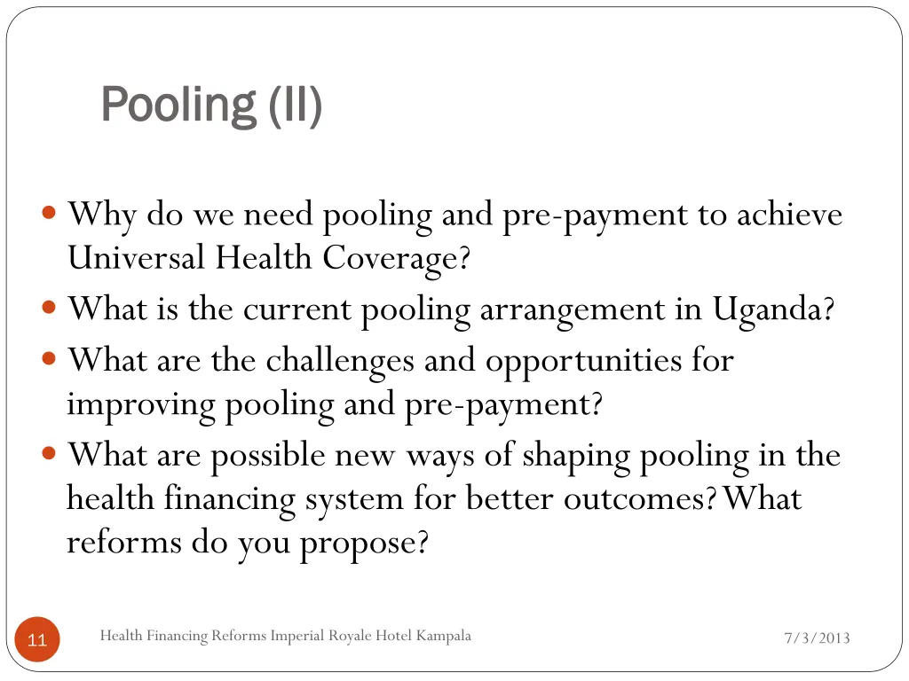 pooling ii pooling ii