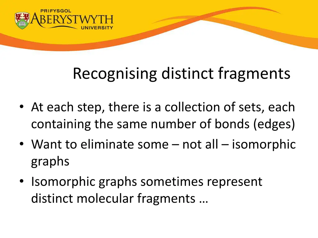 recognising distinct fragments