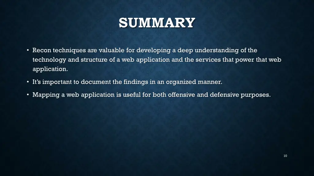 summary