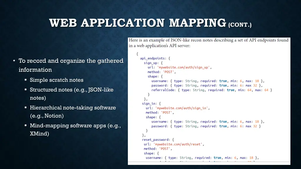 web application mapping cont 3