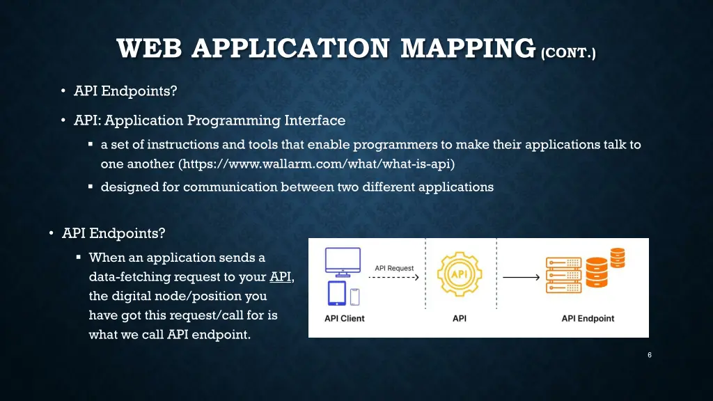 web application mapping cont