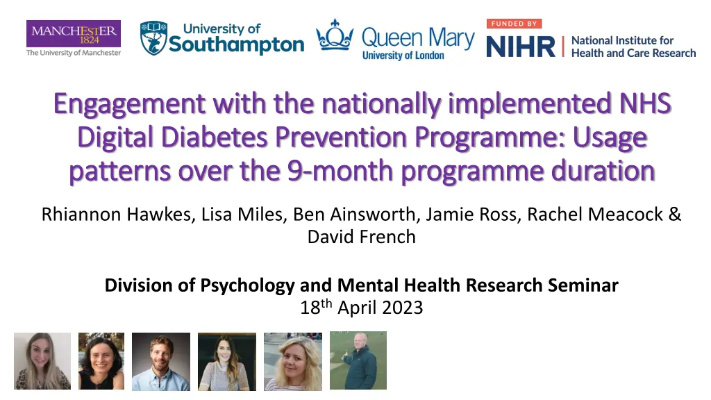 engagement with the nationally implemented