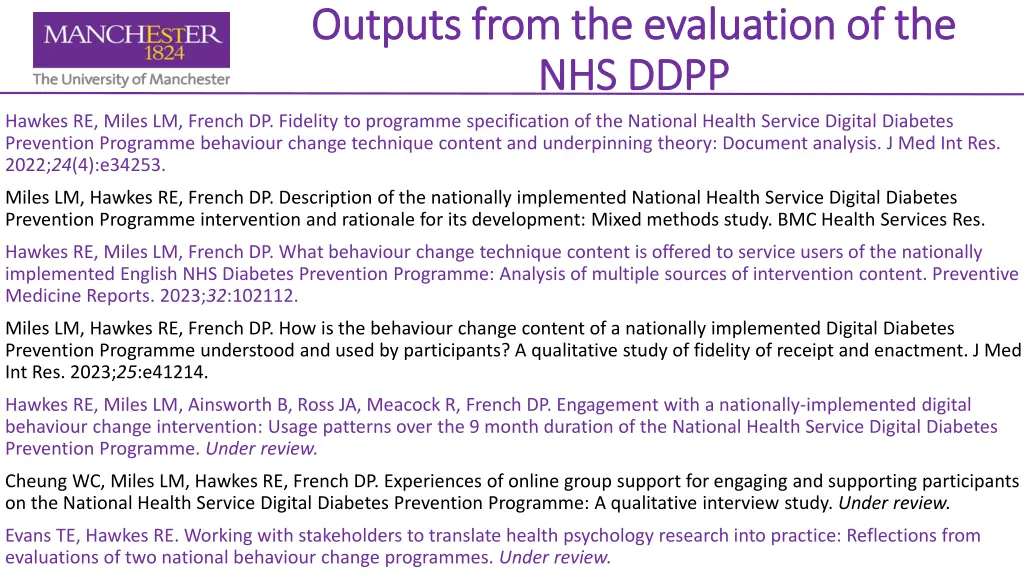 outputs from the evaluation of the outputs from