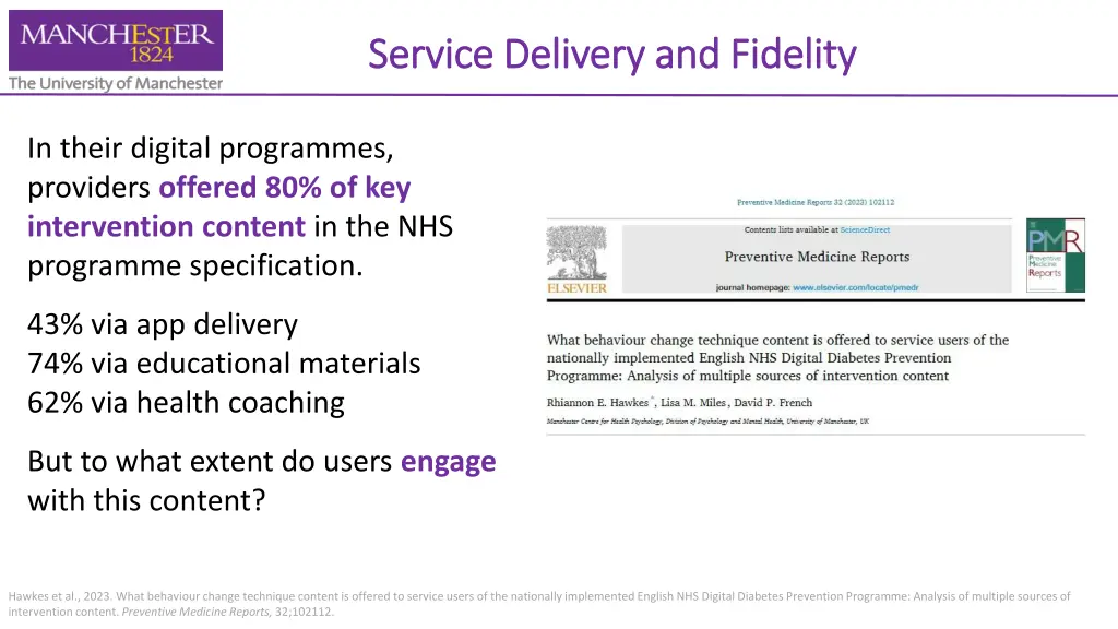 service delivery and fidelity service delivery
