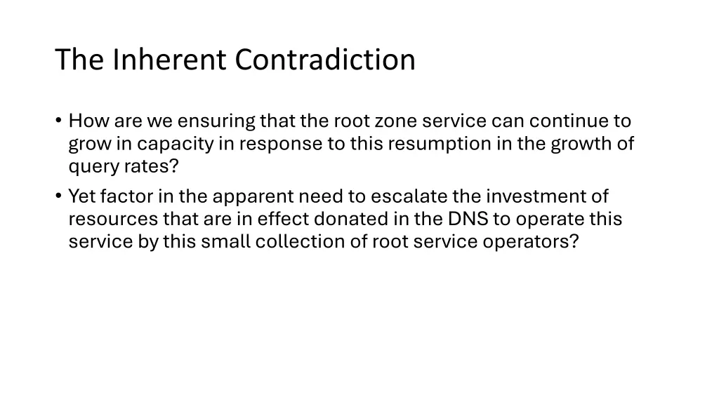 the inherent contradiction