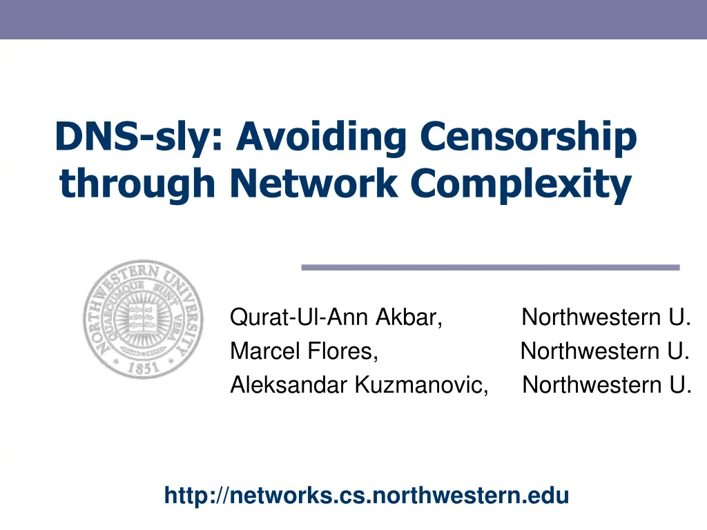 dns sly avoiding censorship through network