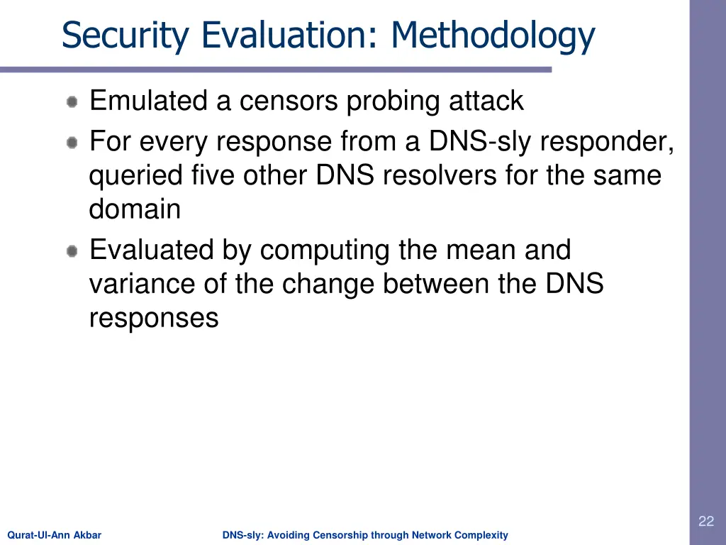 security evaluation methodology