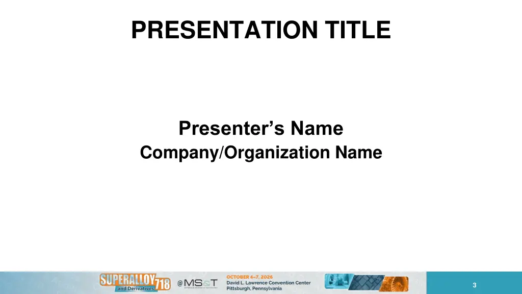 presentation title