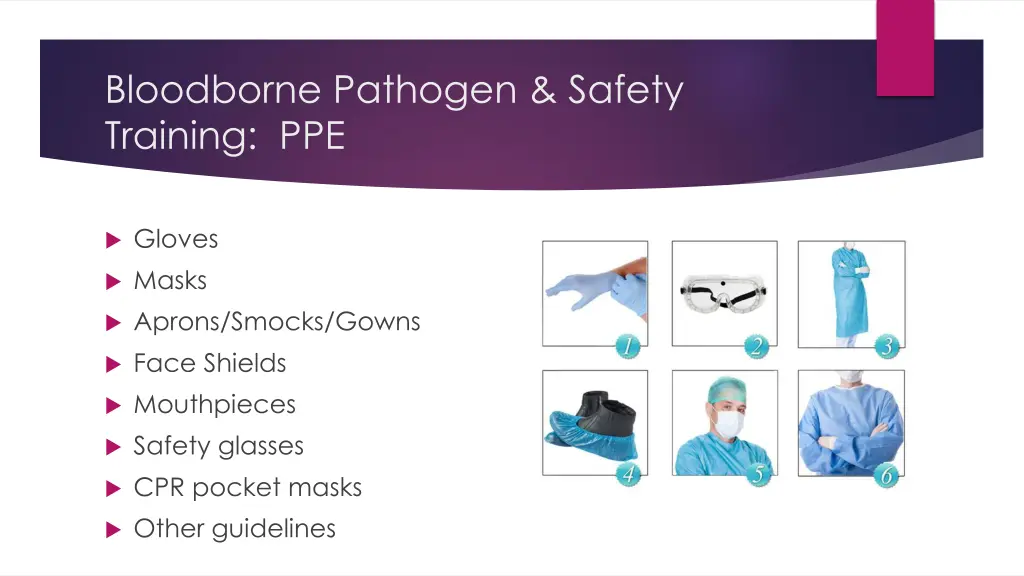 bloodborne pathogen safety training ppe