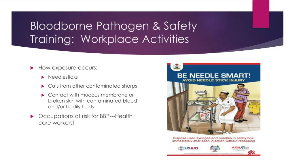 bloodborne pathogen safety training workplace
