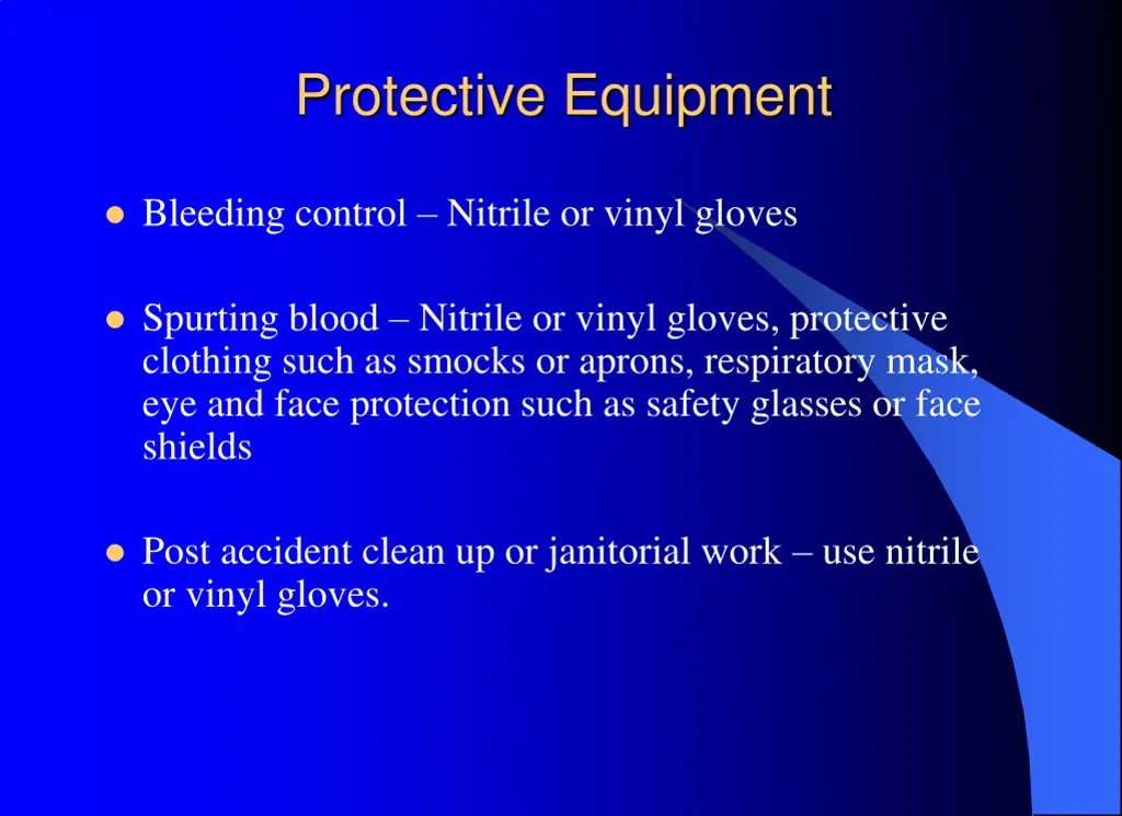 protective equipment