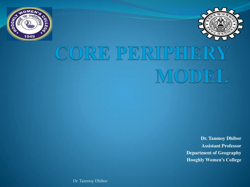 dr tanmoy dhibor assistant professor department