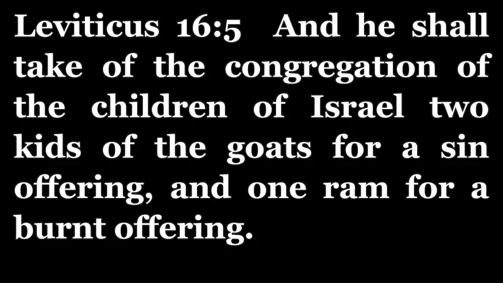 leviticus 16 5 and he shall take