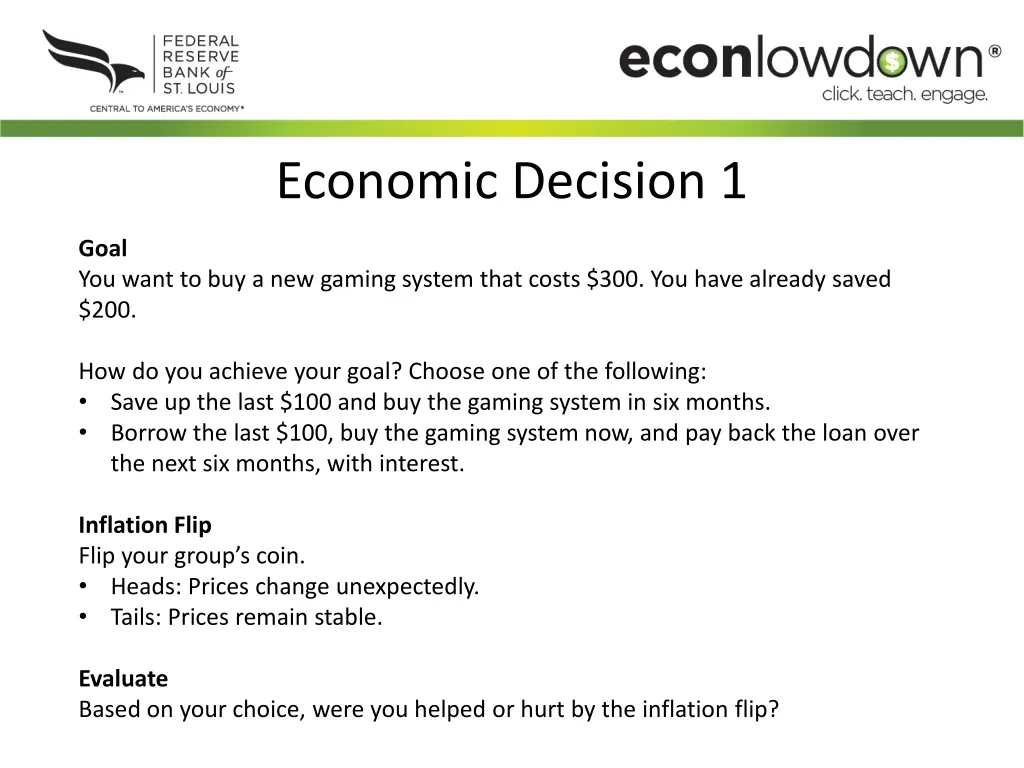economic decision 1