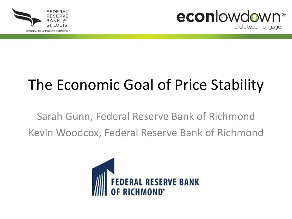 the economic goal of price stability