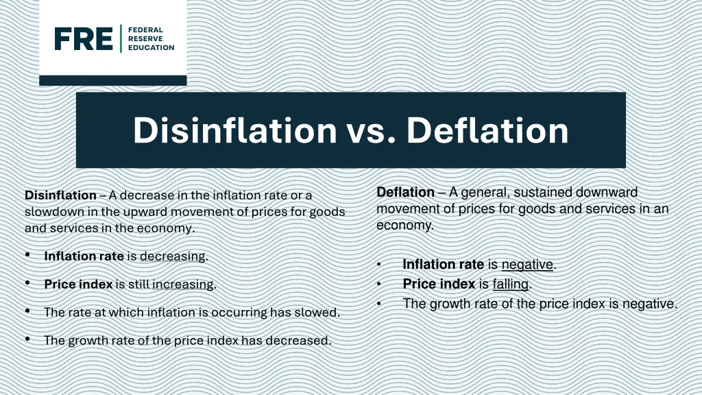 disinflation vs deflation