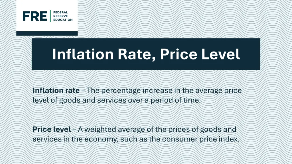 inflation rate price level
