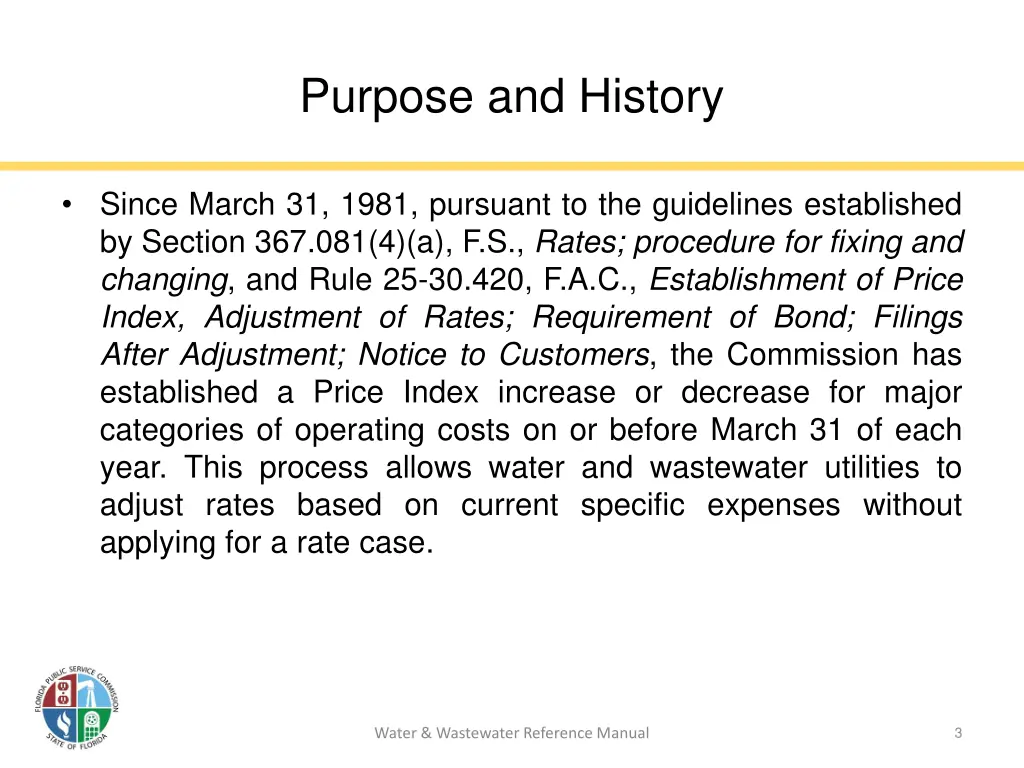 purpose and history