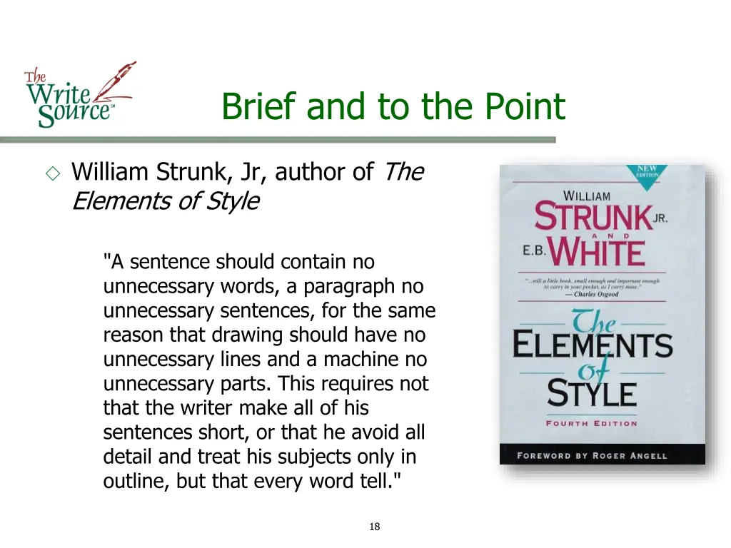 brief and to the point 5