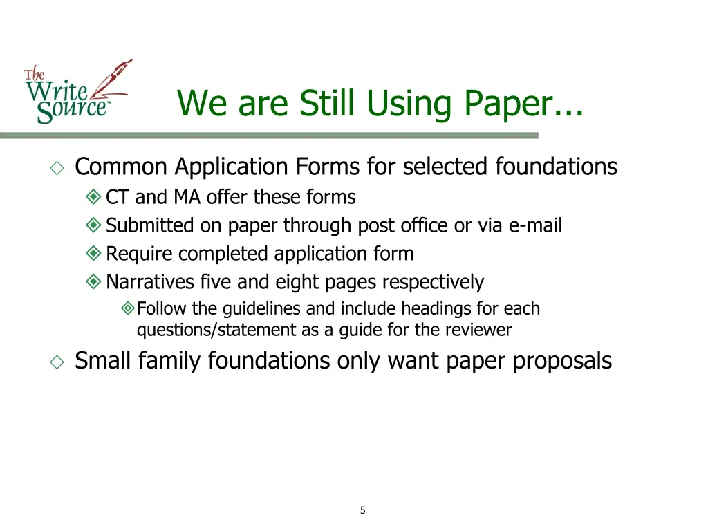 we are still using paper