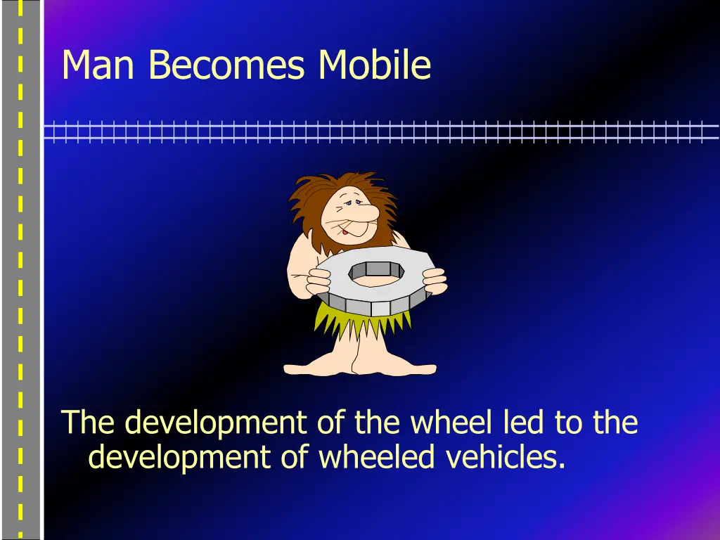 man becomes mobile
