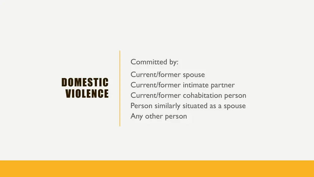 committed by current former spouse current former
