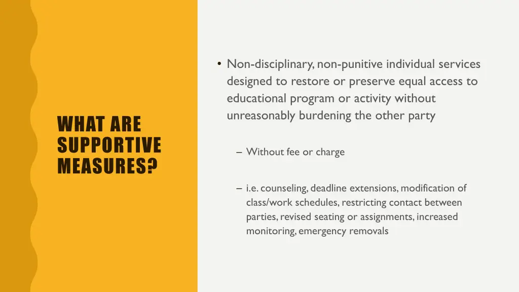 non disciplinary non punitive individual services