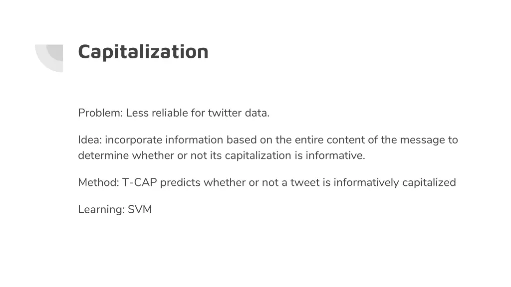 capitalization