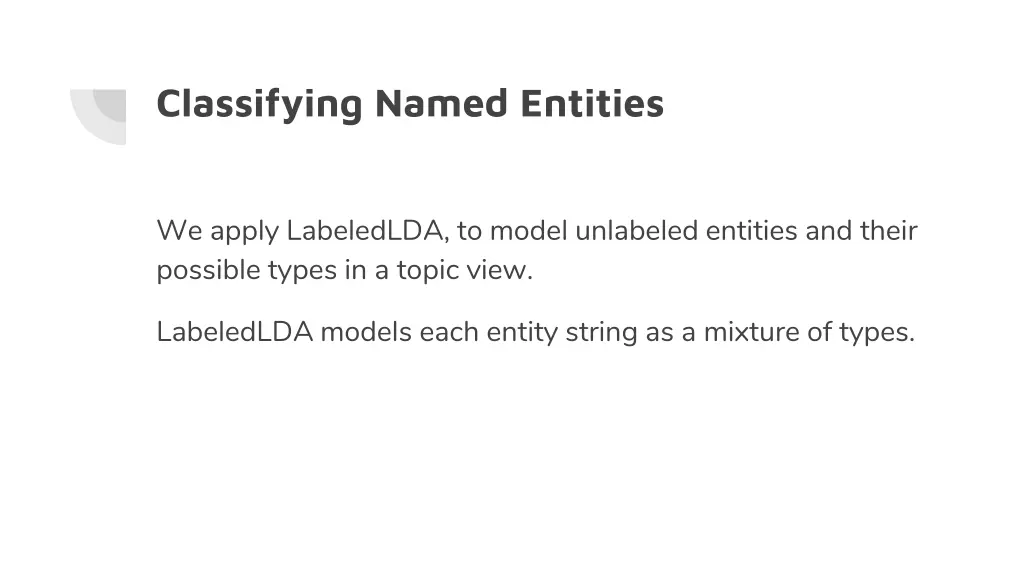 classifying named entities 1