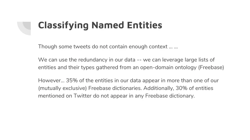 classifying named entities