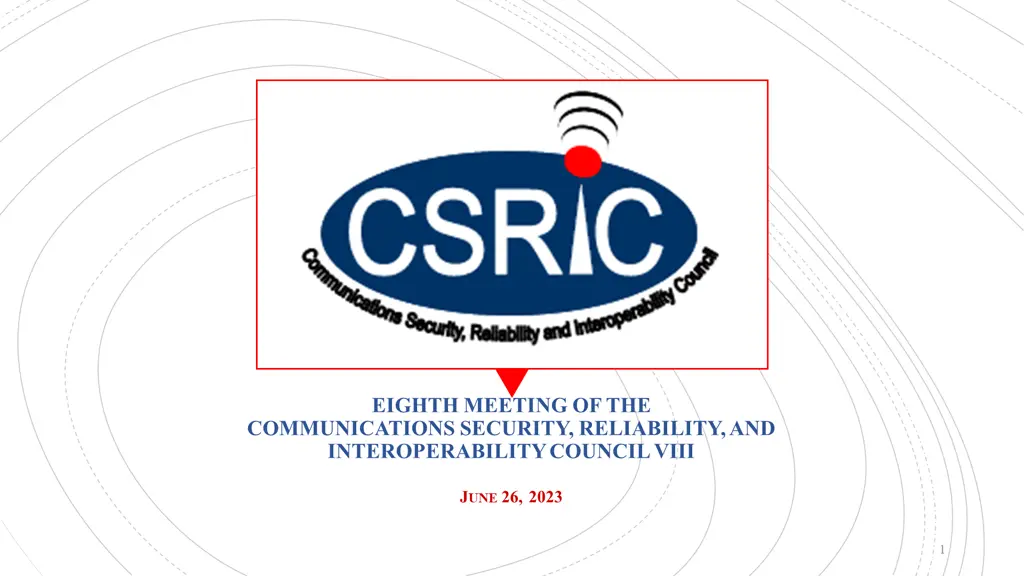 eighth meeting of the communications security