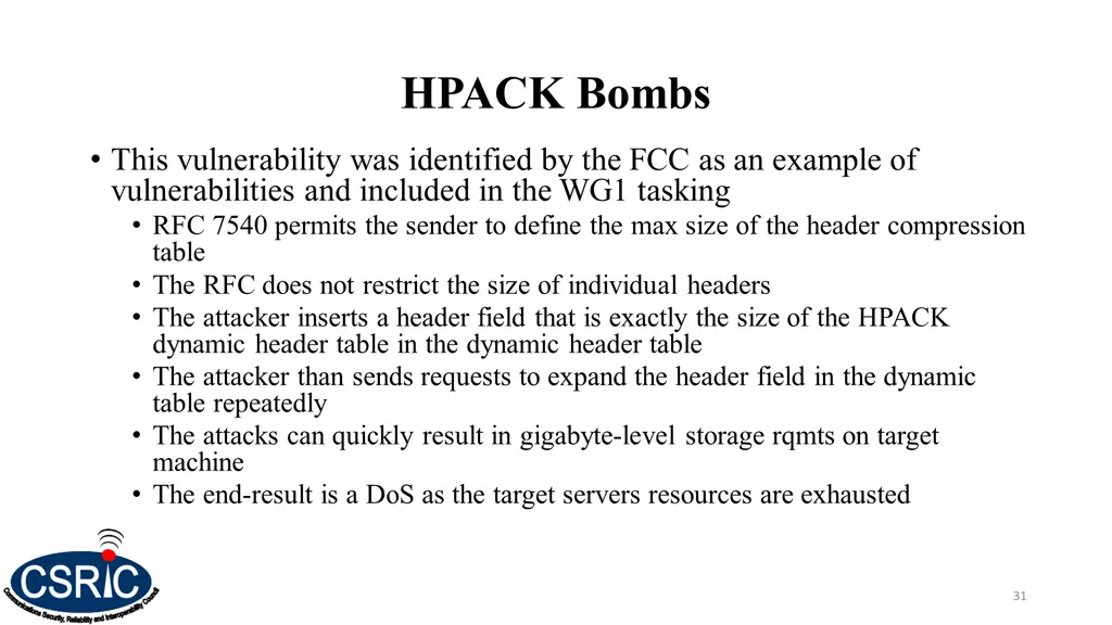 hpack bombs
