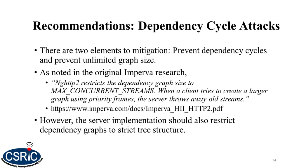 recommendations dependency cycle attacks