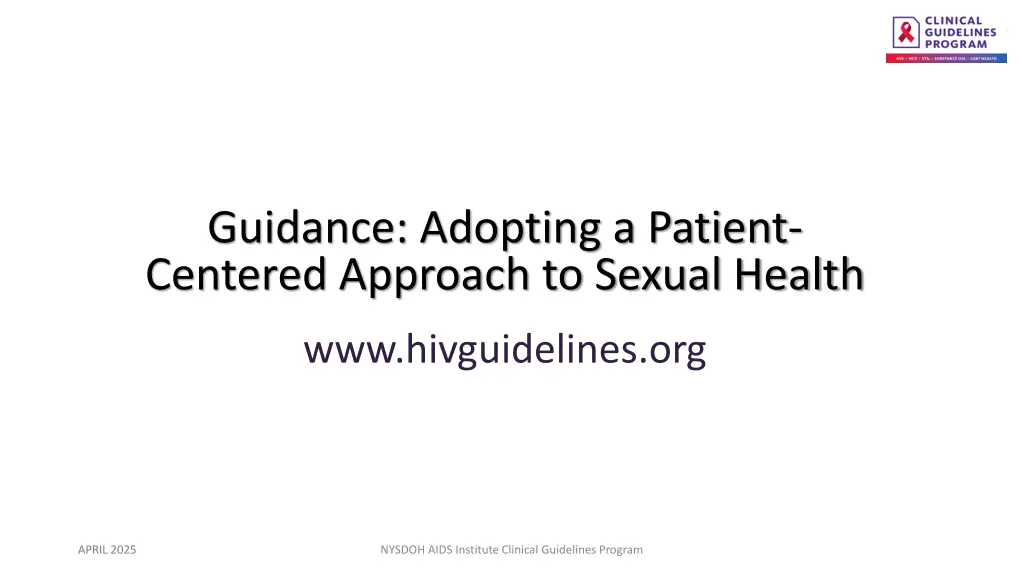 guidance adopting a patient centered approach