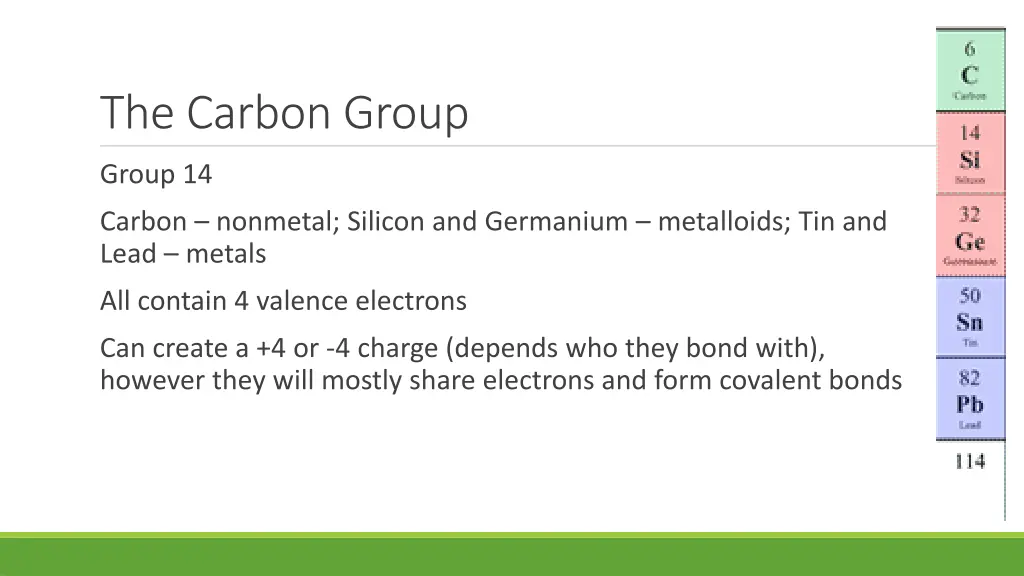 the carbon group
