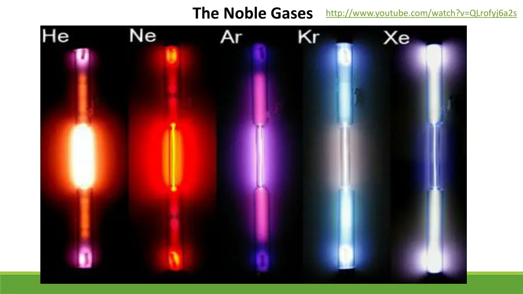 the noble gases