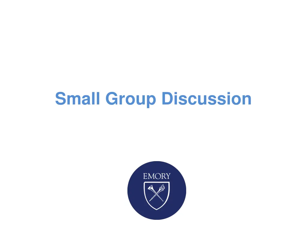small group discussion