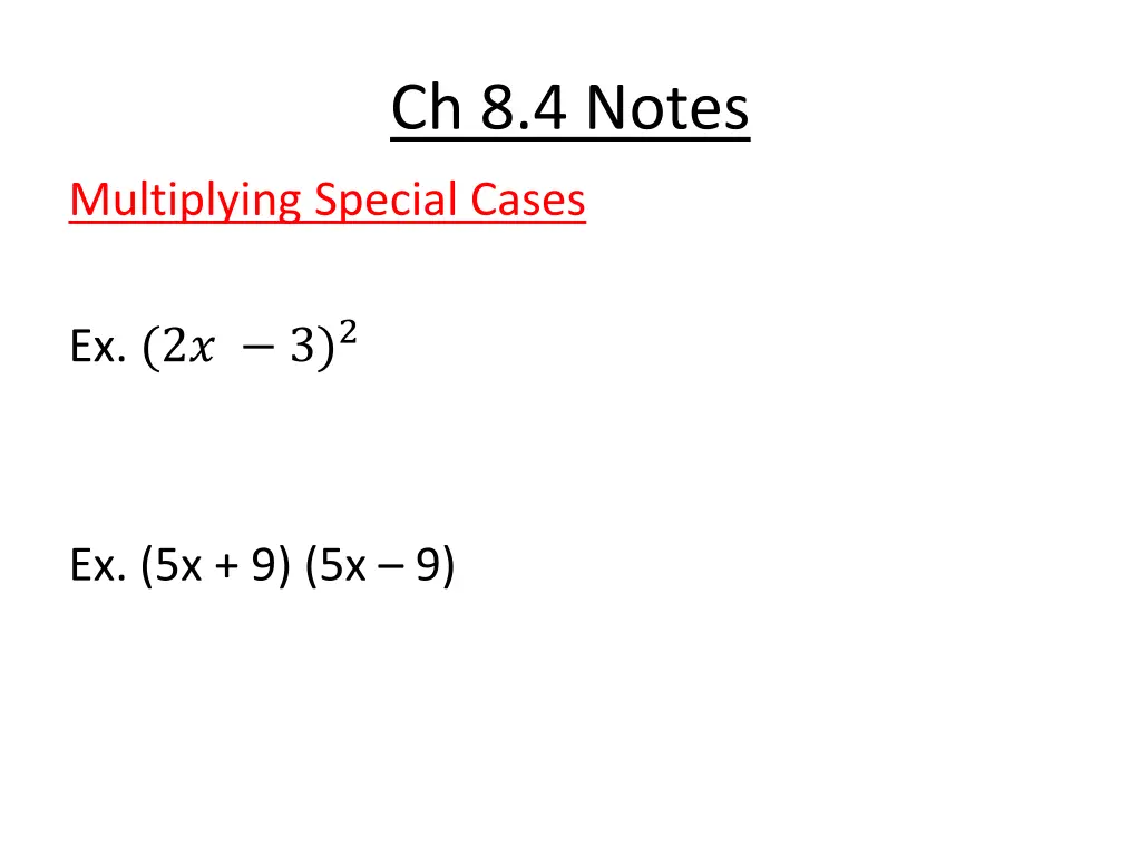 ch 8 4 notes