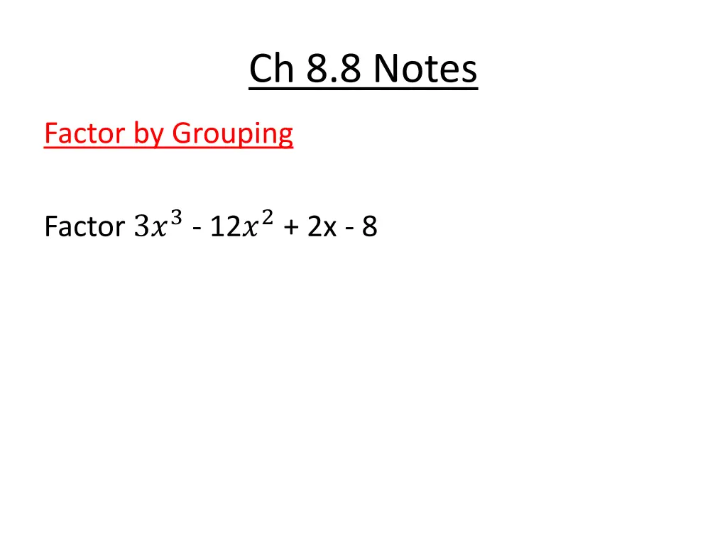 ch 8 8 notes