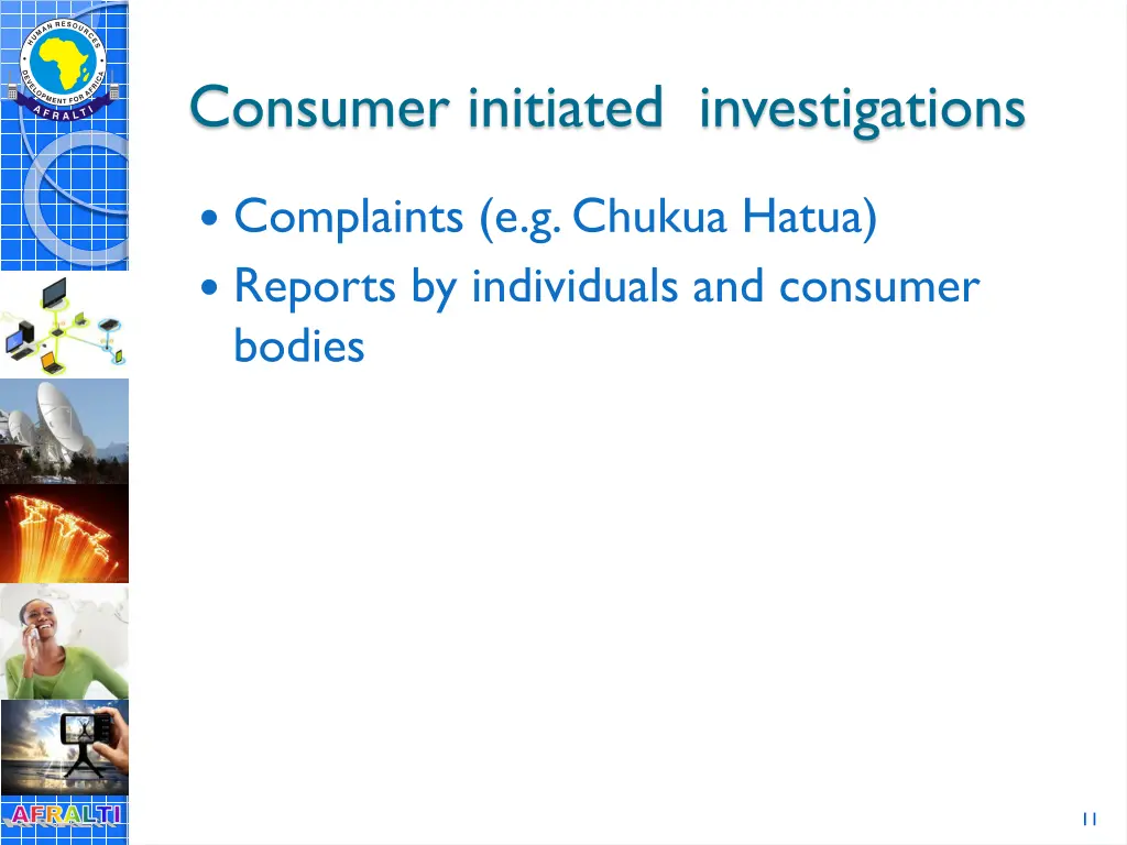 consumer initiated investigations