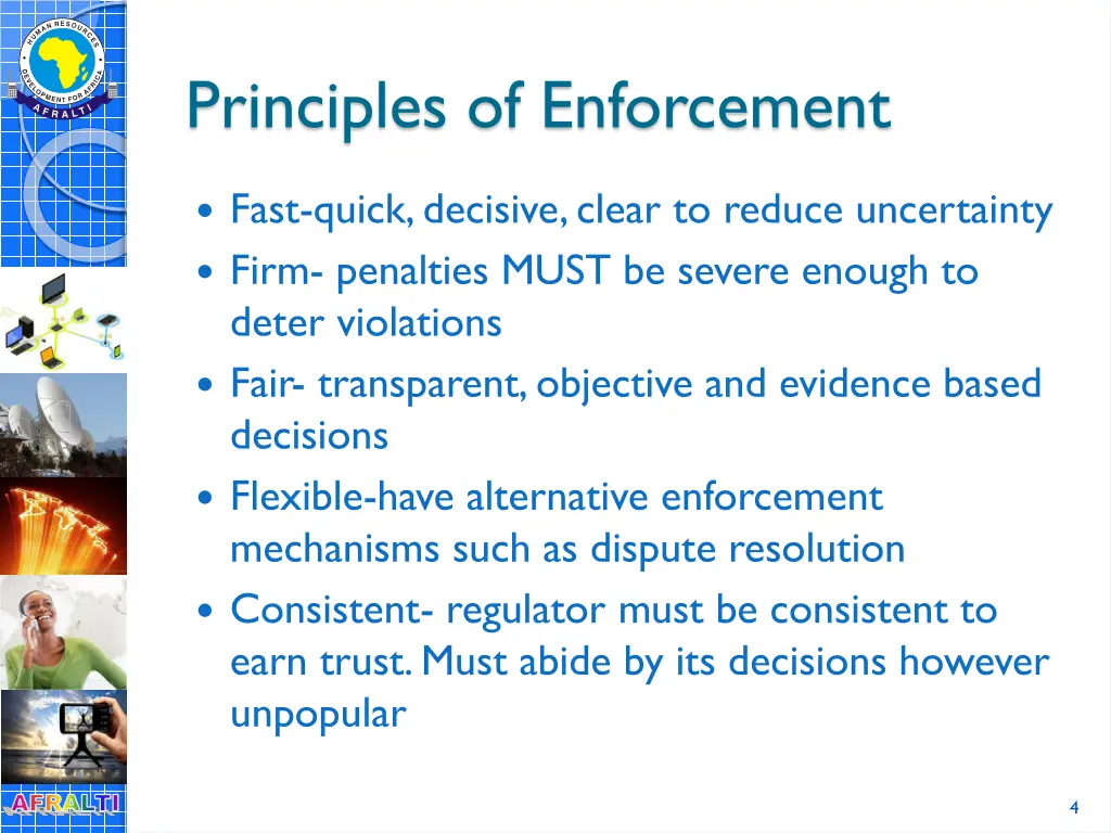 principles of enforcement