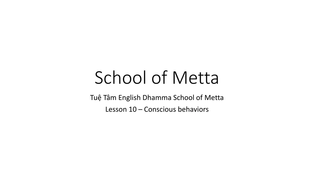 school of metta