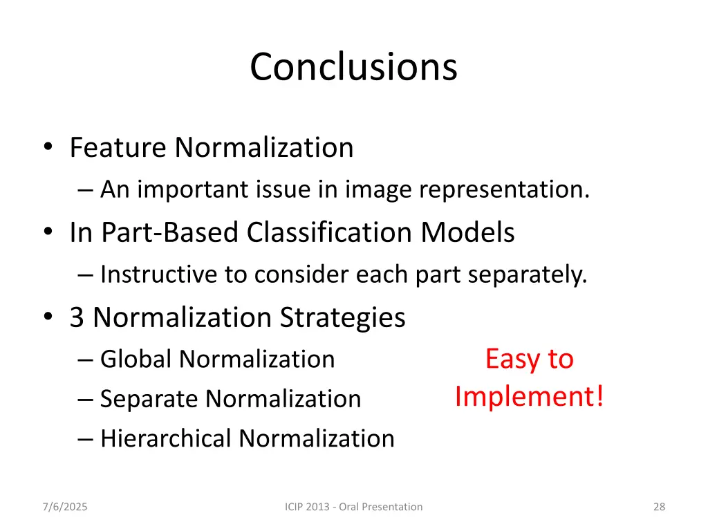 conclusions