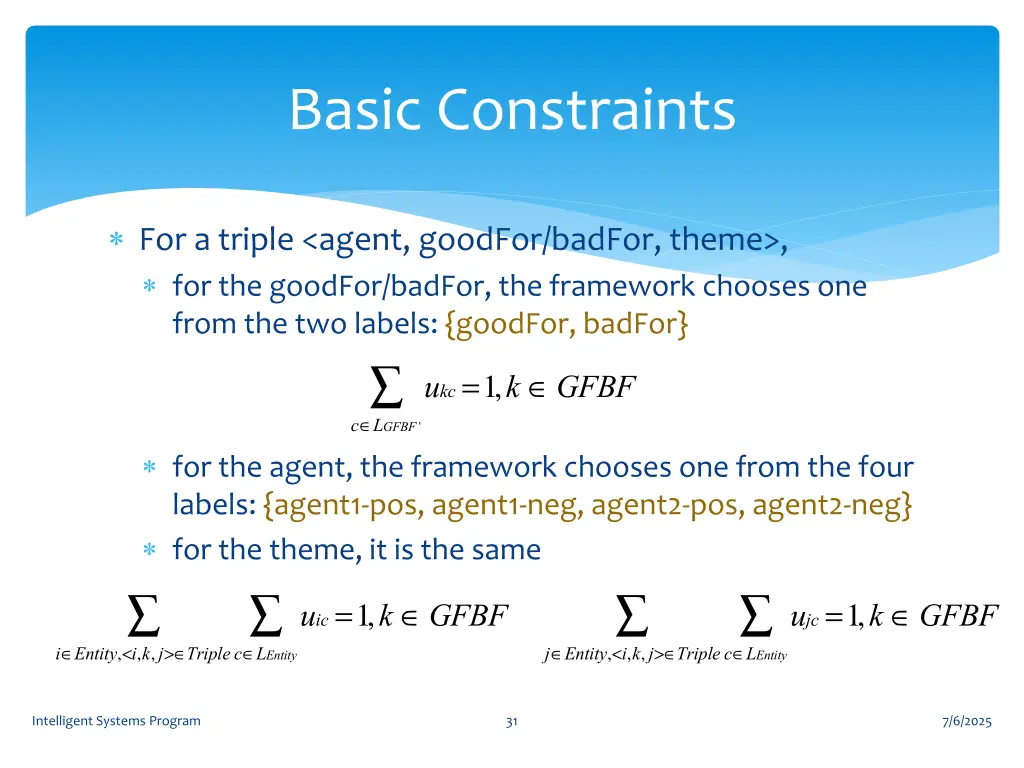 basic constraints