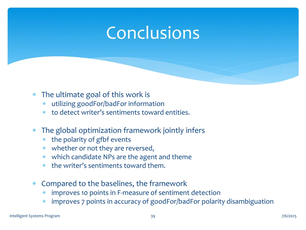 conclusions