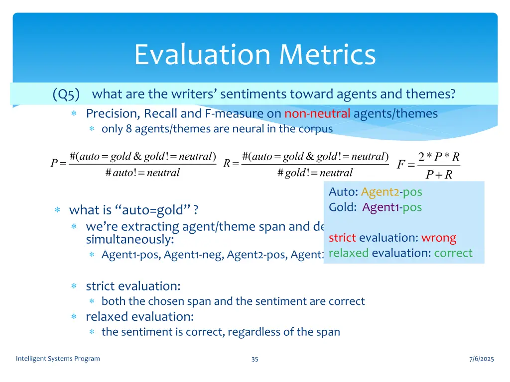 evaluation metrics