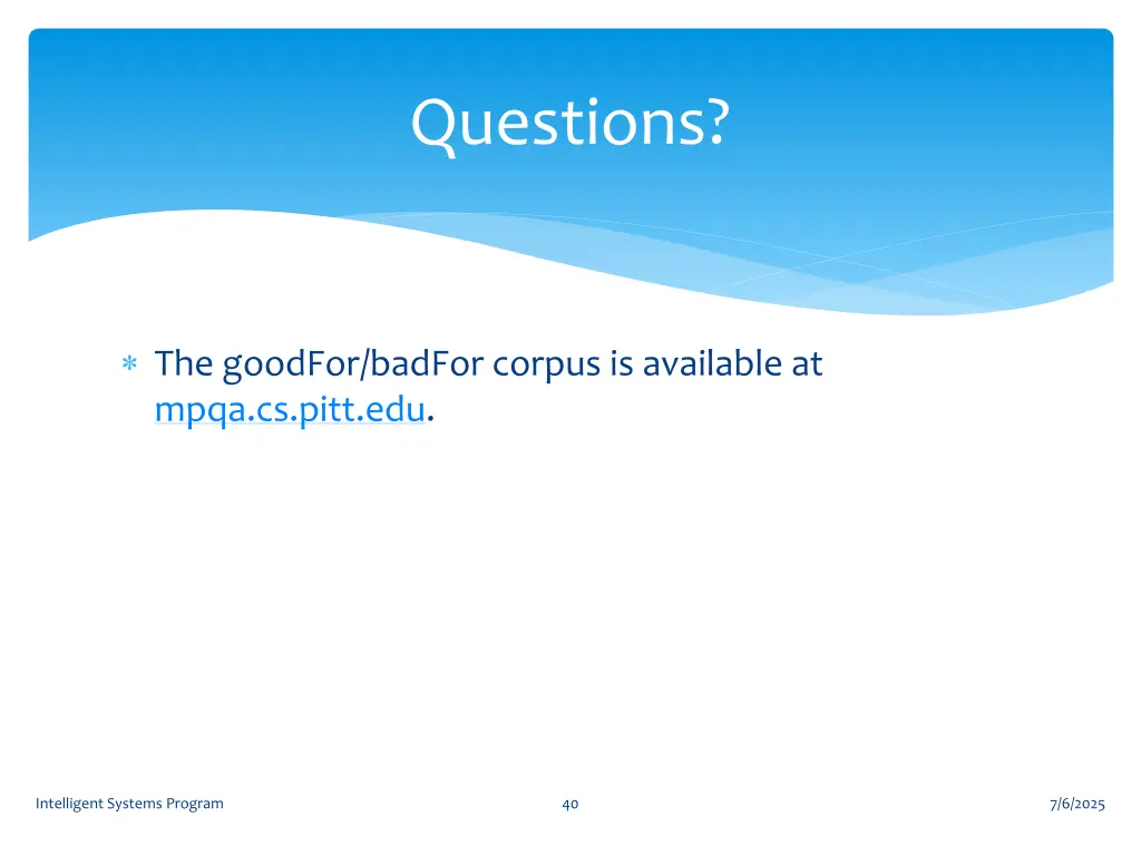 questions