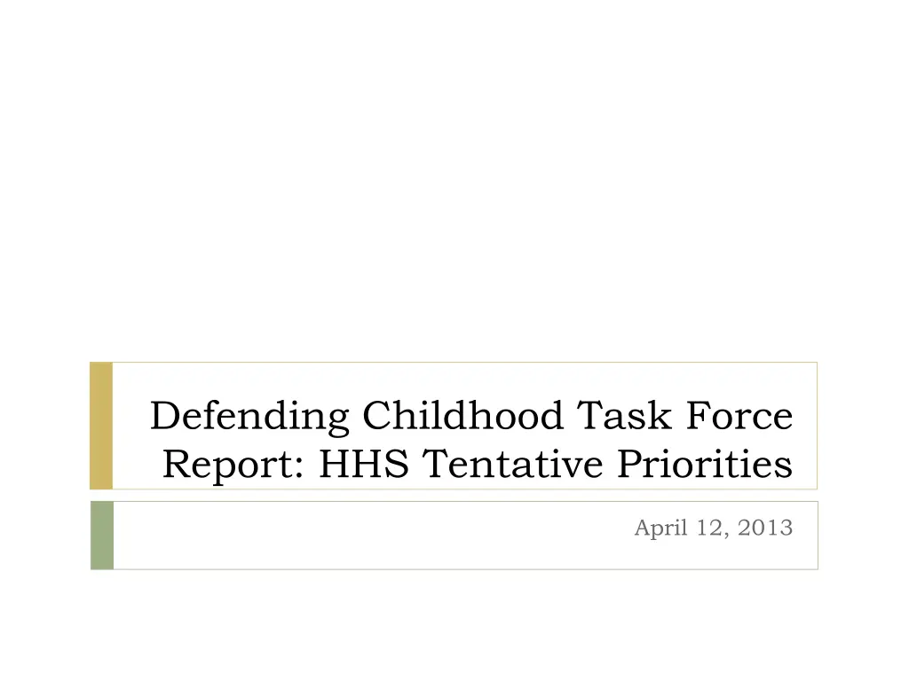 defending childhood task force report